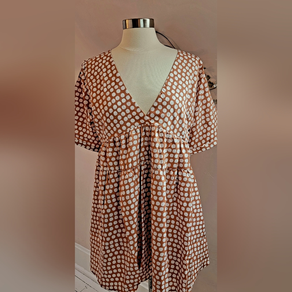 Mustard Seed NWT Polka Dot Dress - Picture 2 of 7